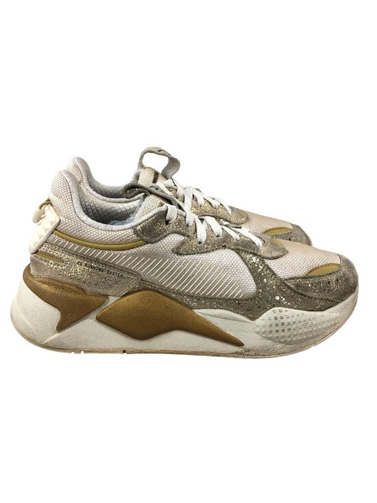 Puma Shoes - Puma Women's Size 9 RS-X Winter Glimmer Cream Gold Lace-Up Sneakers 372761-01